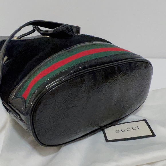 BNWT* Gucci Ophidia Small Suede Bucket Bag - Picture 5 of 11